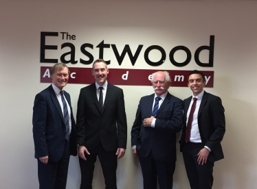 The Eastwood Academy visited by Sir David